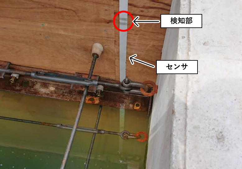 設置したセンサの様子